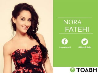 NORA
FATEHI
/norafatehi @Norafatehi
 