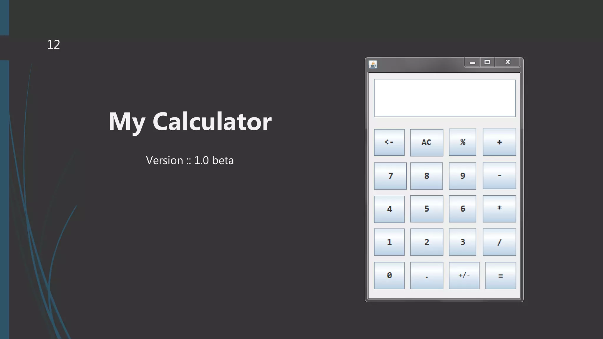 Java Calculator project | PPTX