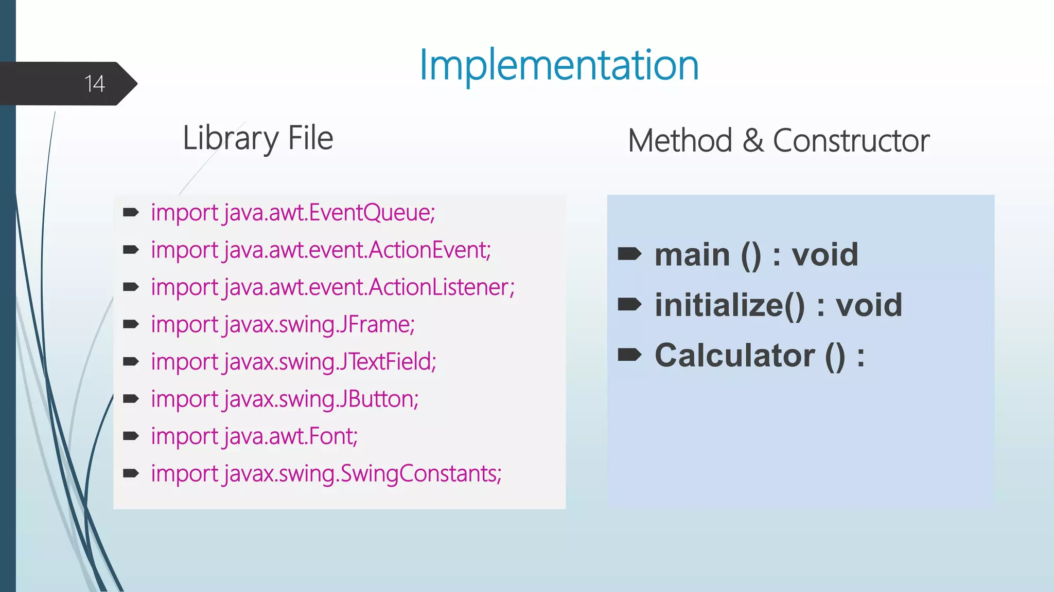 Java Calculator project | PPTX