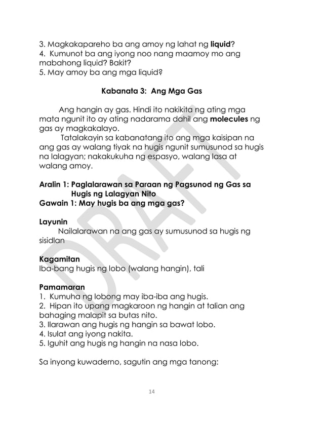 Gr.3 science tagalog q1