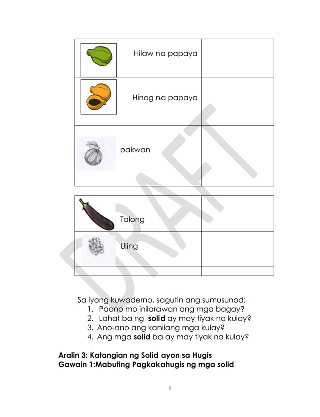 Gr.3 science tagalog q1