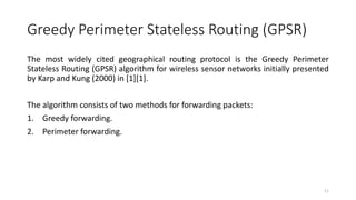 Geographic Routing in WSN | PPTX