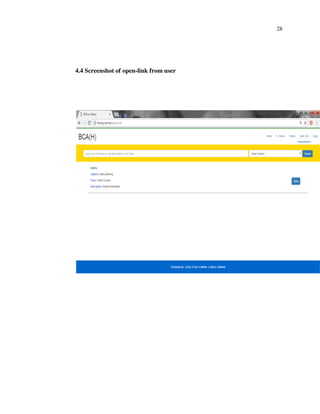 28
4.4 Screenshot of open-link from user
 