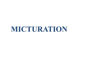 MICTURATION
 