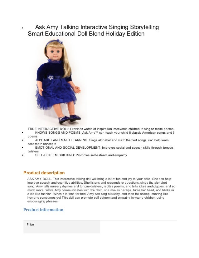 talking amy doll