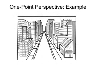 One-Point Perspective: Example 
 
