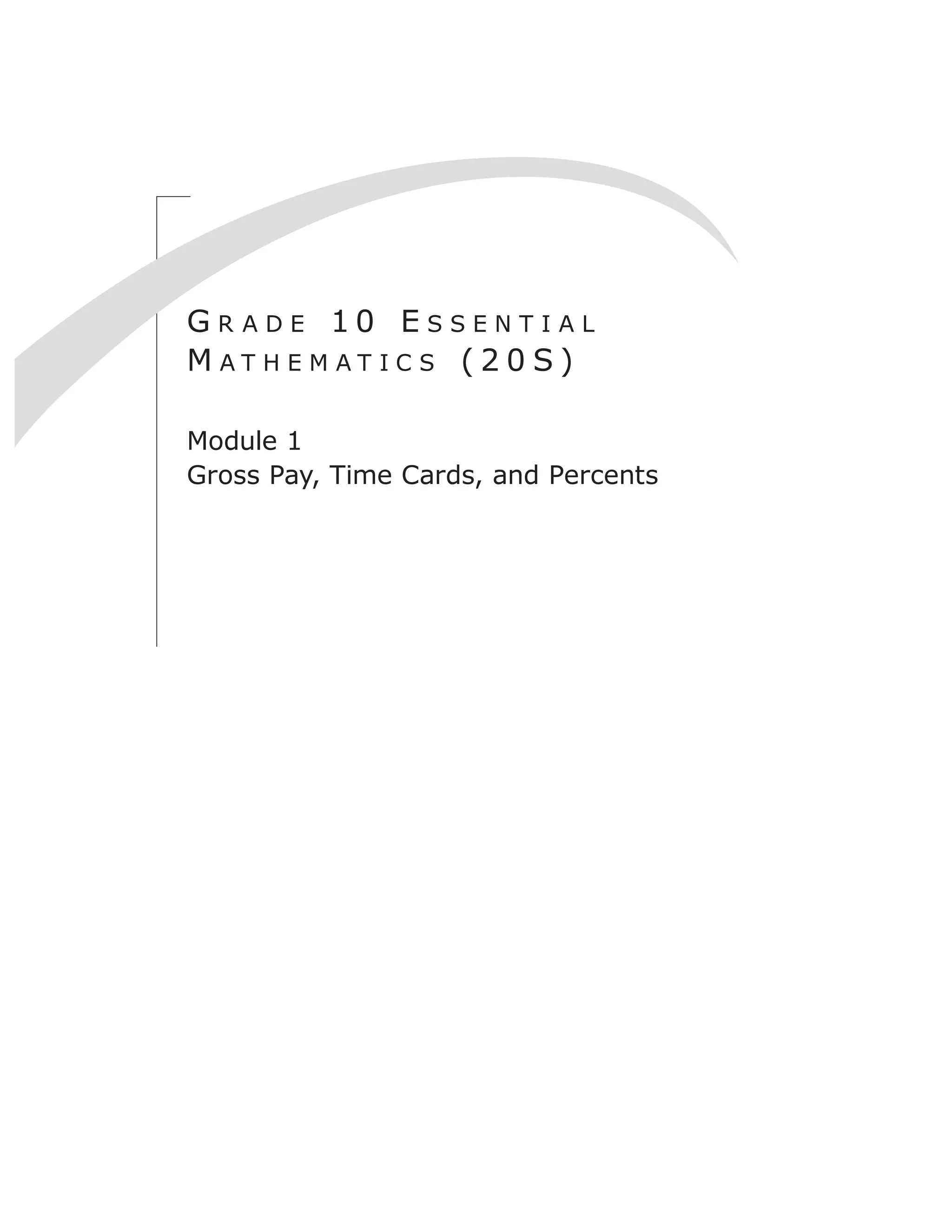 Grade 10 essential math | PDF
