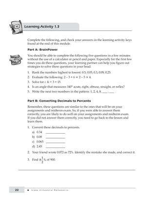 Grade 10 essential math | PDF