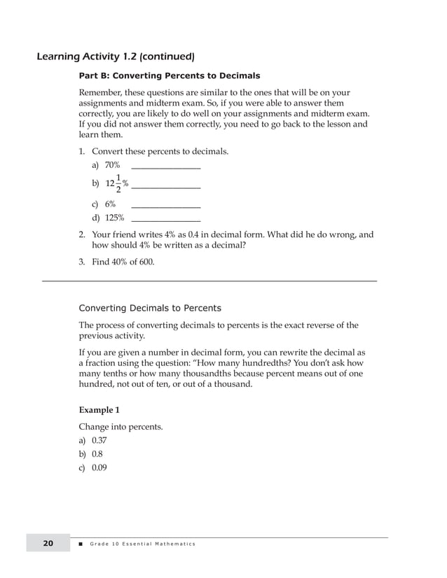 Grade 10 essential math PDF