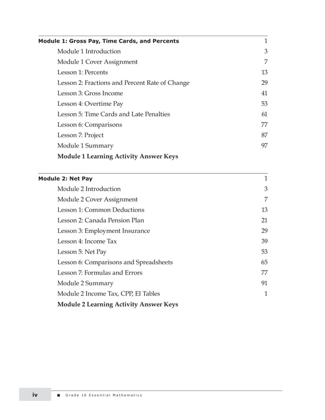 Grade 10 essential math PDF