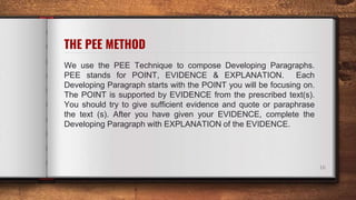 Pee Method Examples Beginning Gr 11 Lit Planning_ Nov 1-12_2021.pptx