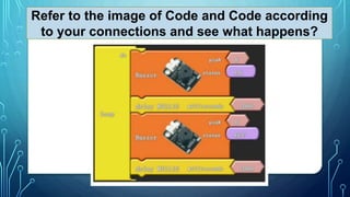 Refer to the image of Code and Code according
to your connections and see what happens?
 