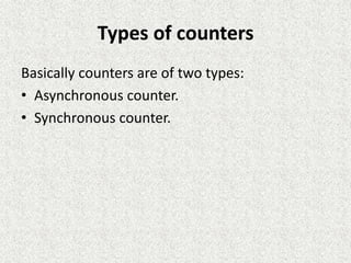 Digital Registers & Counters | PPTX