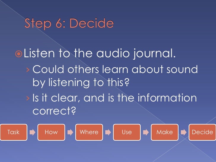 Second Grade Sound Lesson