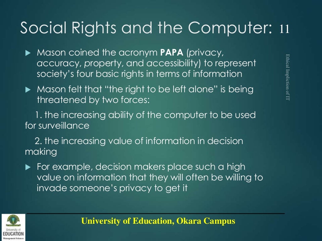 Ethical Implications Of IT