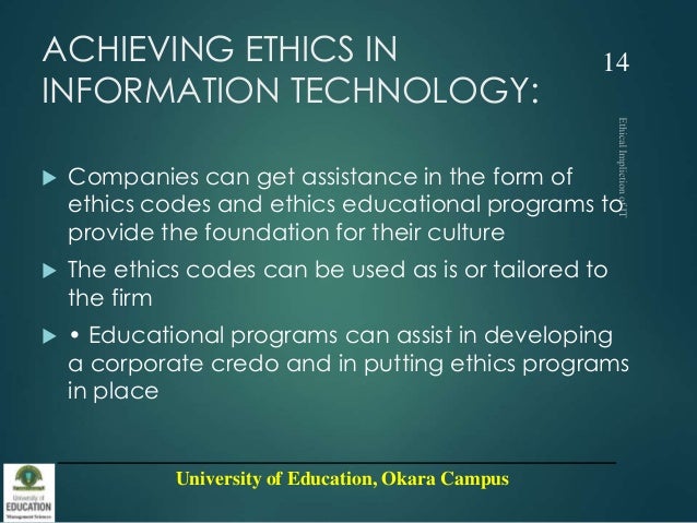 Gr 3 Ethical Implication Of It