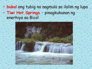 Bicol Hot Spring Gr 4 Anyongtubig | PPTX