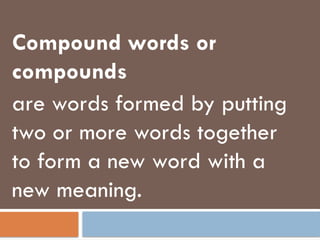 Grade 5 Quarter 1 week 1 about compound word | PPTX