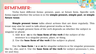 Compose Clear Example Composing Clear and Coherent Sentences Using Simple Verb Tenses | PPTX
