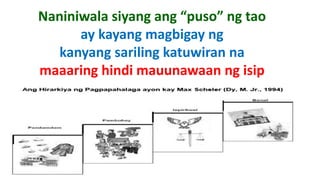 Naniniwala siyang ang “puso” ng tao
ay kayang magbigay ng
kanyang sariling katuwiran na
maaaring hindi mauunawaan ng isip
 