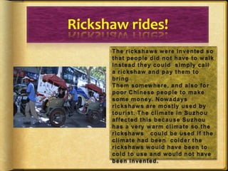 Who Invented Riskshaw Gr7 activity week | PPTX