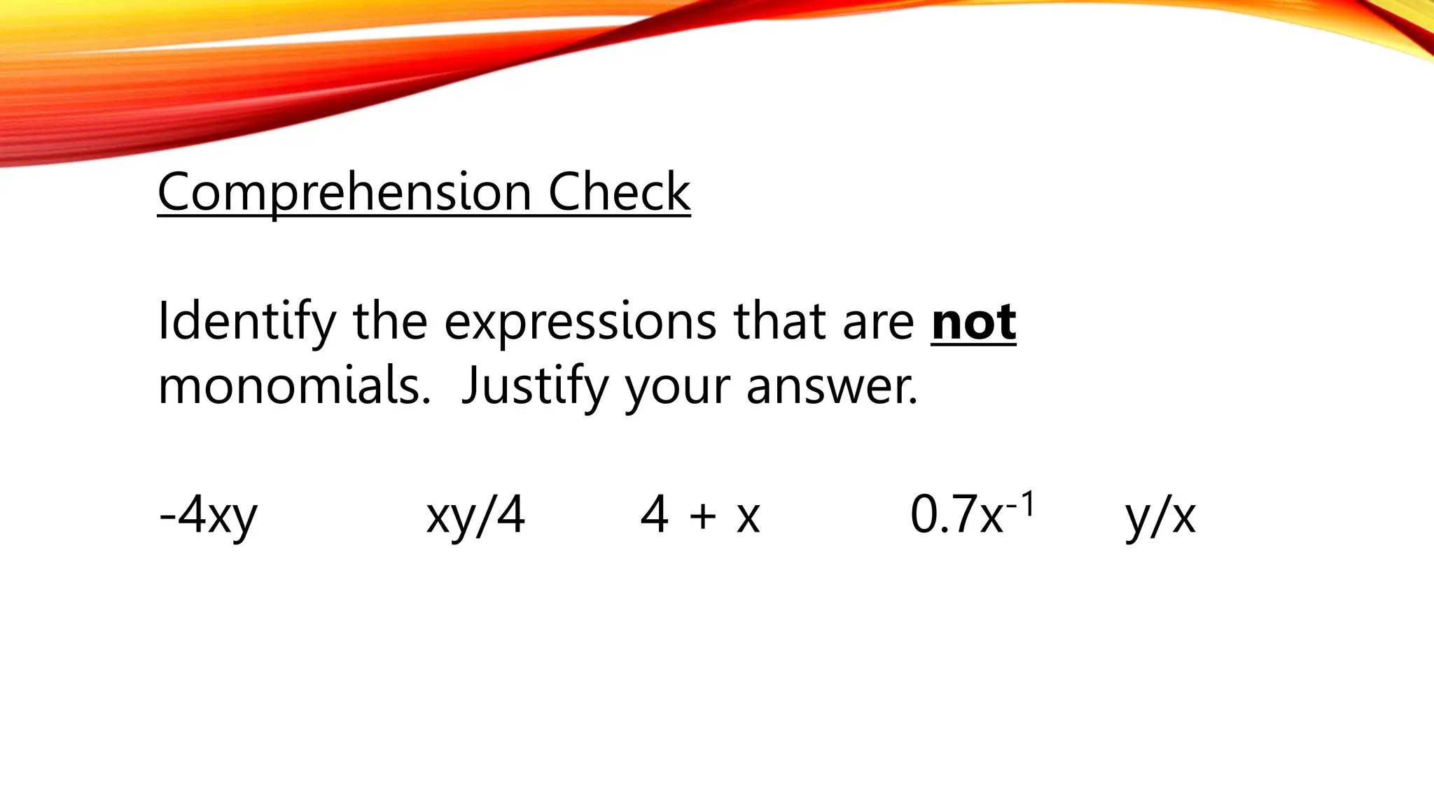 GRADE 7 Algebraic Expressions PowerPoint | PPTX