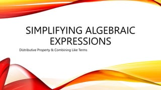GRADE 7 Algebraic Expressions PowerPoint | PPTX