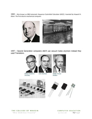 History of Computer & Generations of Computer | PDF