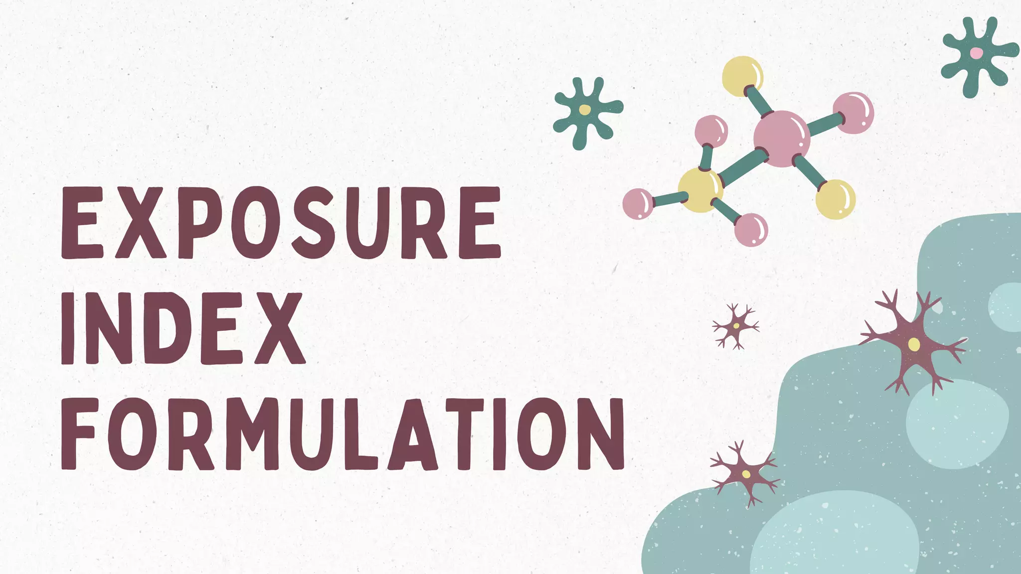 EXPOSURE
INDEX
FORMULATION
 