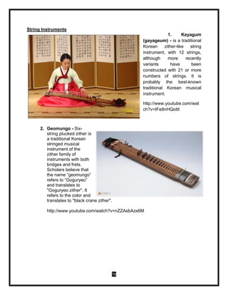 Kayagum String Instruments Gr8 music and arts tg as of 06 april 2013 | PDF