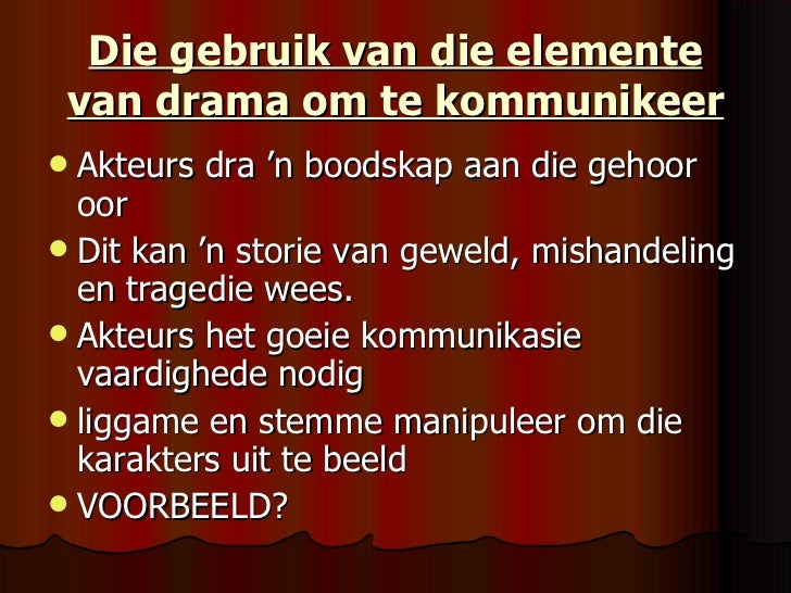 Gr9 drama