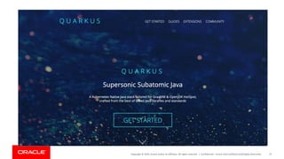 Copyright	©	2019,	Oracle	and/or	its	affiliates.	All	rights	reserved.		| Confidential	– Oracle	Internal/Restricted/Highly	Restricted 75
 