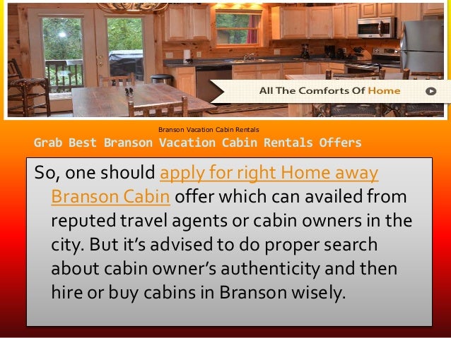 Grab Best Branson Vacation Cabin Rentals Offers For You