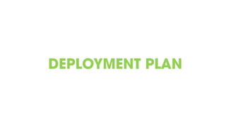 DEPLOYMENT PLAN
 
