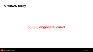 GrabCAD today




                50.000 engineers joined




                                          © 2011 Autodesk
 