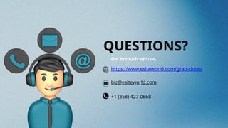 QUESTIONS?
Get in touch with us.
https://www.esiteworld.com/grab-clone/
biz@esiteworld.com
+1 (858) 427-0668
 