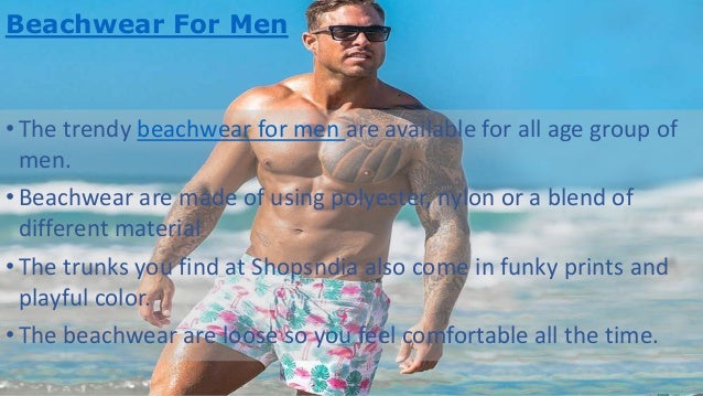 mens designer beachwear