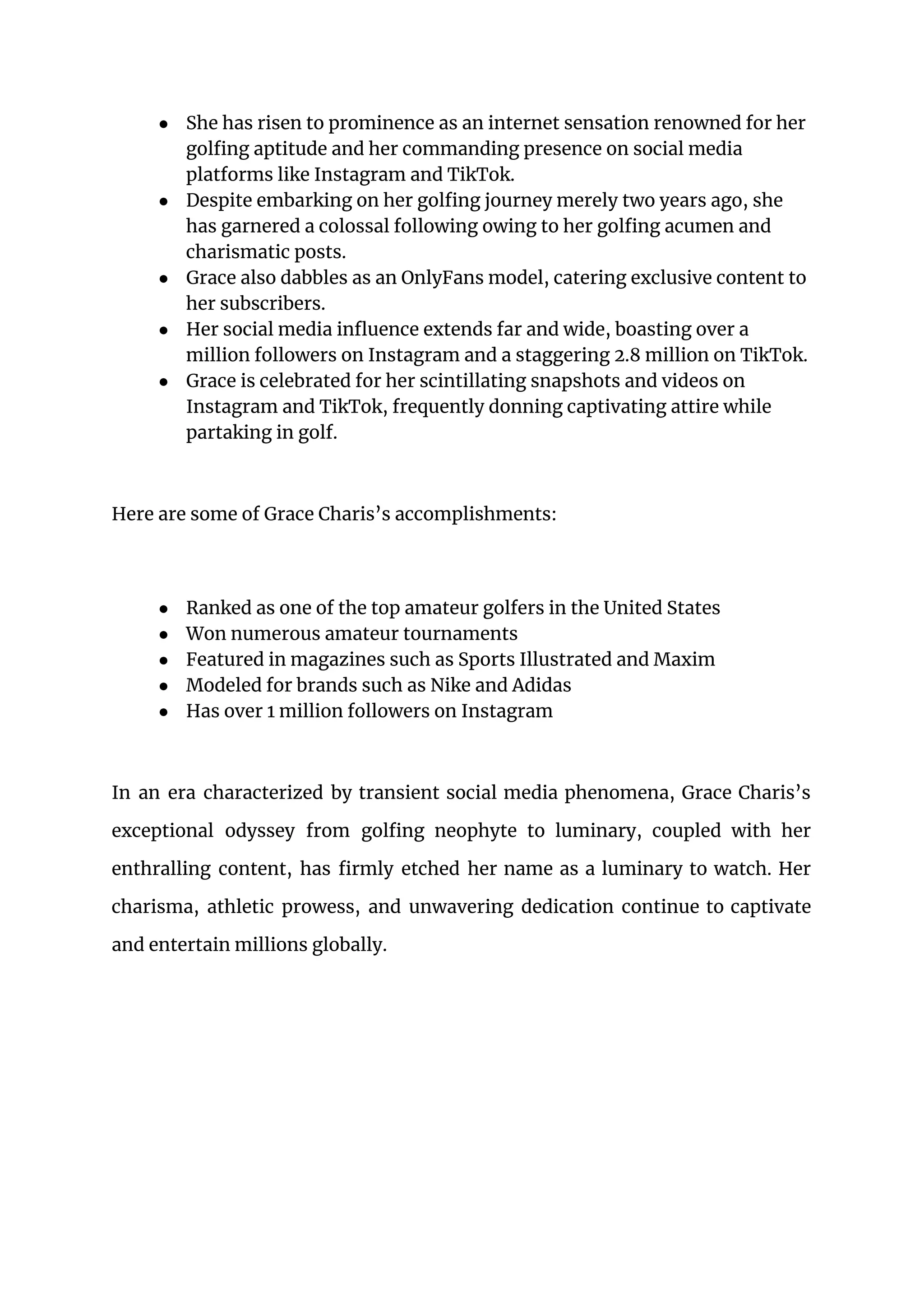 grace charis PDF