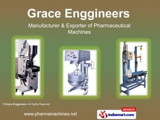 Manufacturer & Exporter of Pharmaceutical Machines 