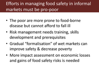 Food safety trade-offs