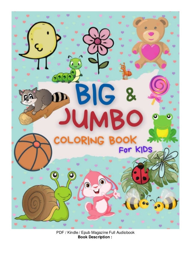Download Graceful Big Jumbo Coloring Book For Kids Simple Picture