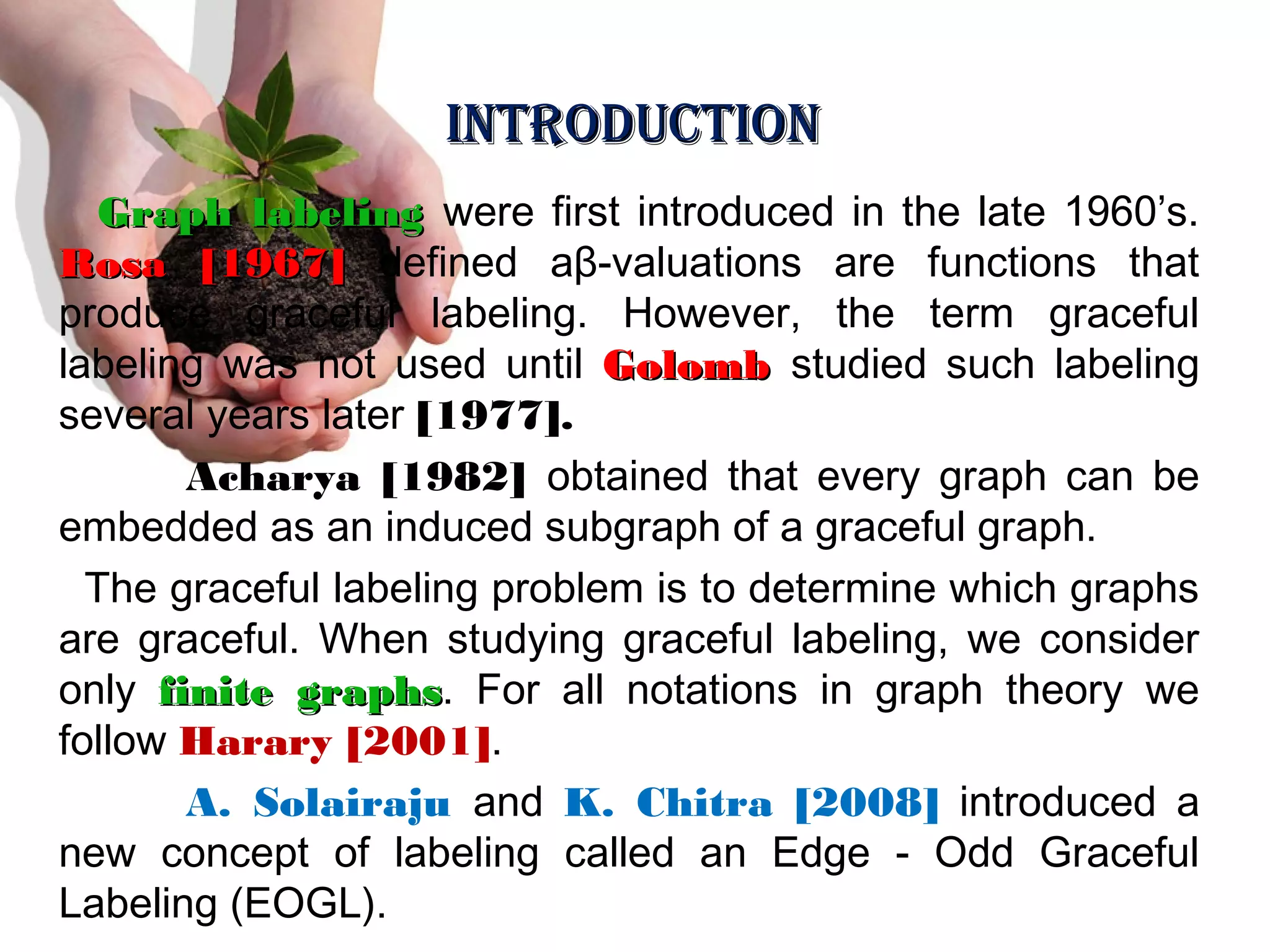 Graceful labelings | PPT