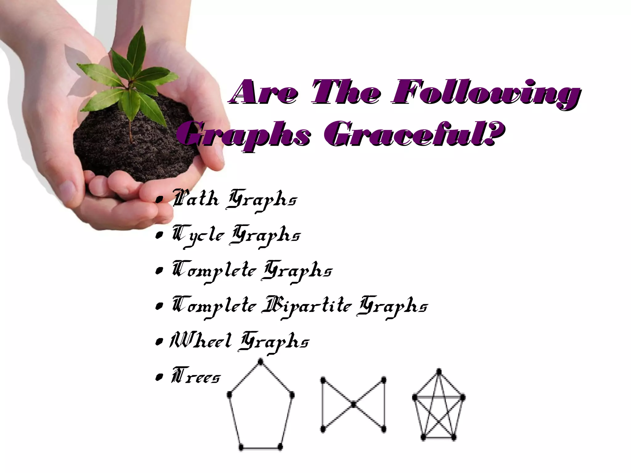 Graceful labelings | PPT