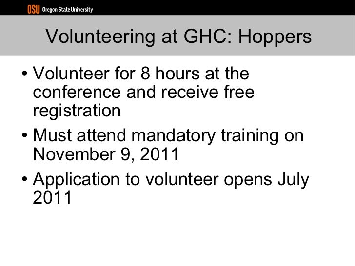 Grace hopper conference essay