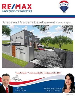 April 2018
Graceland Gardens Development Kamma Heights
 