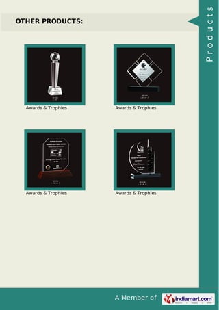 A Member of
OTHER PRODUCTS:
Awards & Trophies Awards & Trophies
Awards & Trophies Awards & Trophies
Products
 