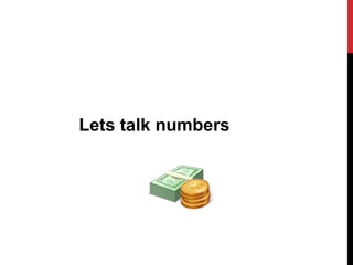 Lets talk numbers
 