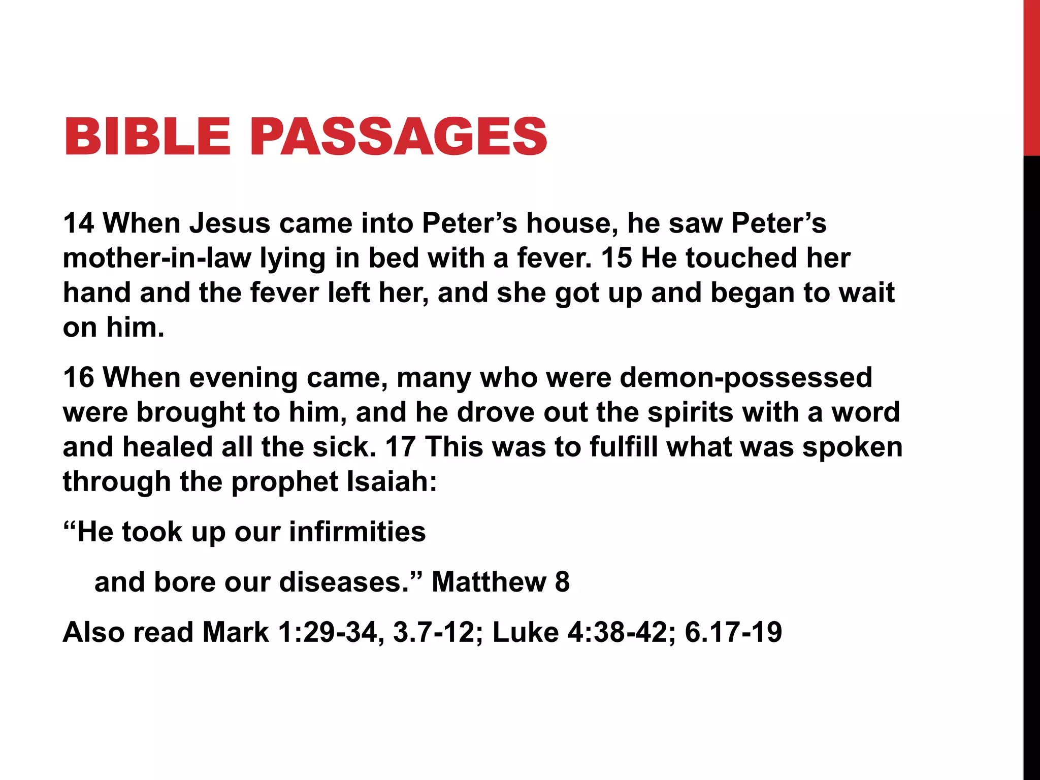 Gracious Jesus 29 Jesus Heals | PPTX