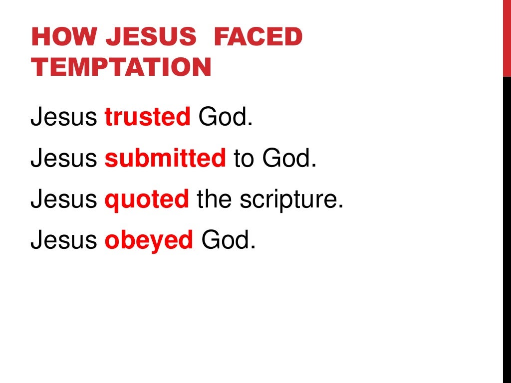 Gracious Jesus 4 The Tempter Lures Jesus