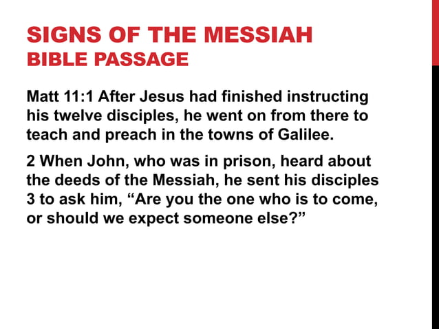 What Are The Messianic Signs Of Jesus? – MYKLNN